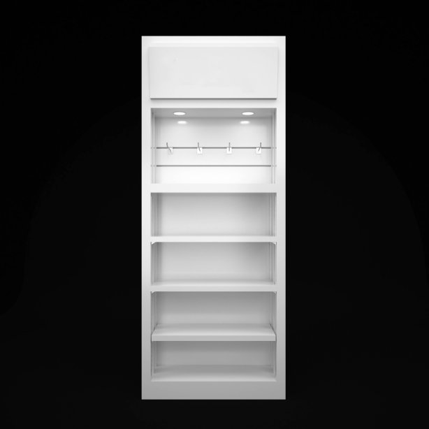 ตู้แขวนสินค้า พร้อมชั้นวางสินค้า BUDCAB0020006